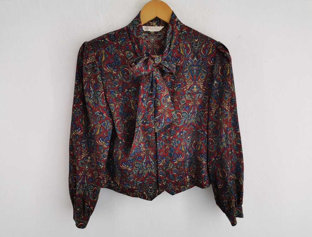 Burberry Burberrys Blouse Vintage 90s Burberrys B… - image 1