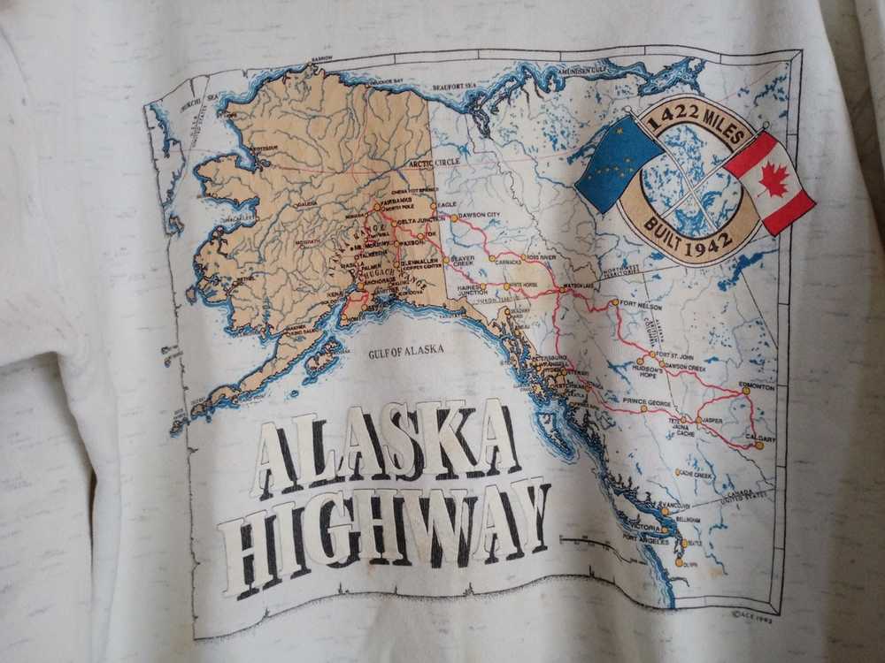 Made In Usa × Vintage Vintage oneita Alaska highw… - image 7