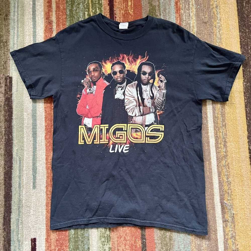 90s Vintage Style Takeoff Migos Bootleg Rap Tee Shirt