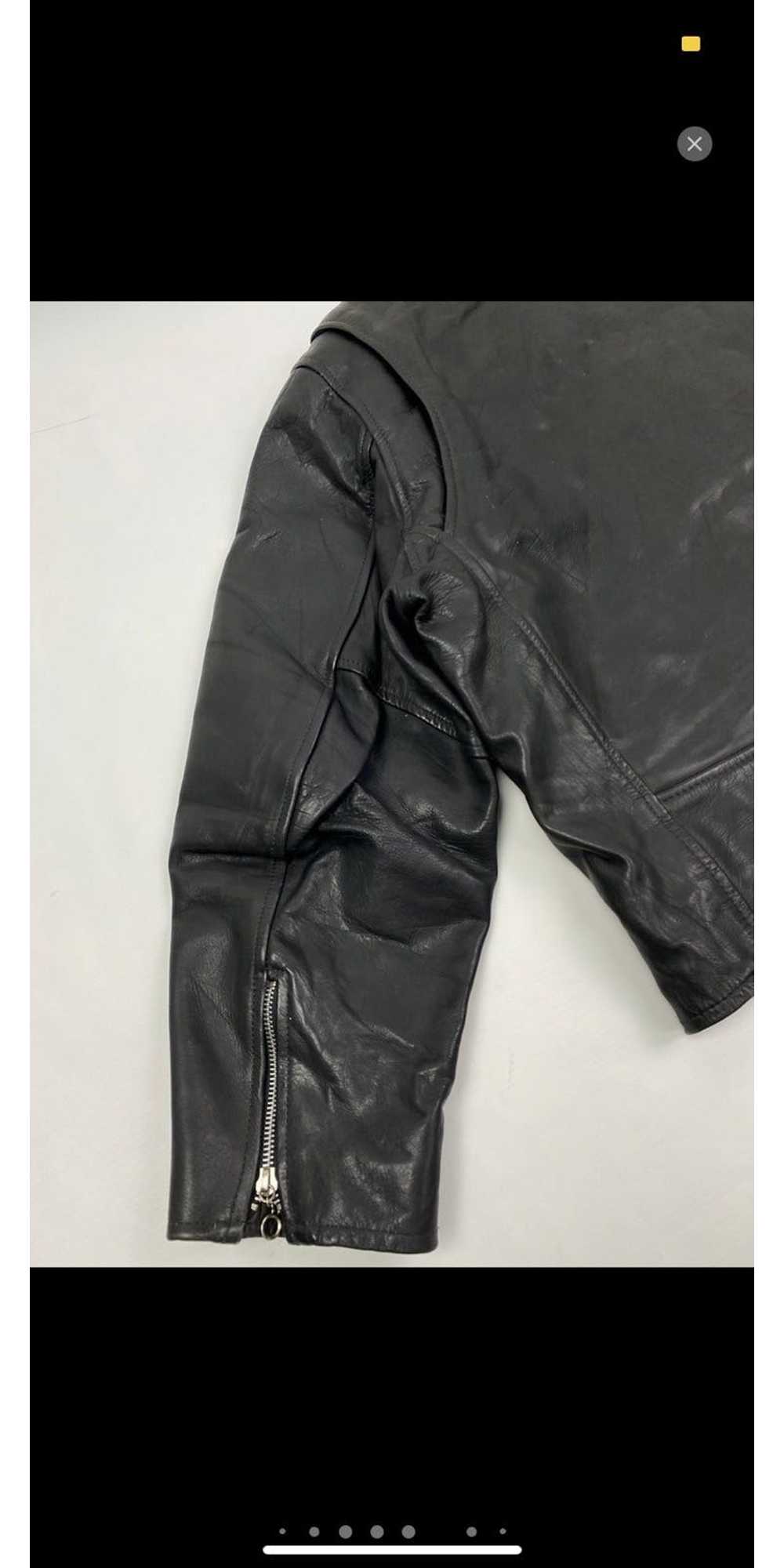 MOTO Vintage Leather Biker Jacket - image 11