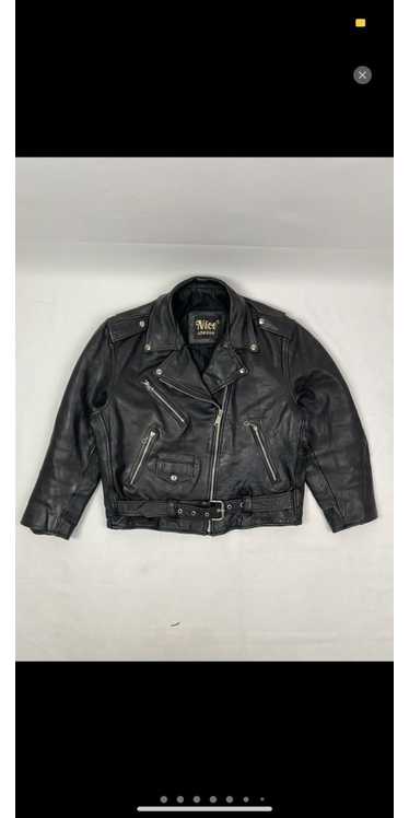 MOTO Vintage Leather Biker Jacket