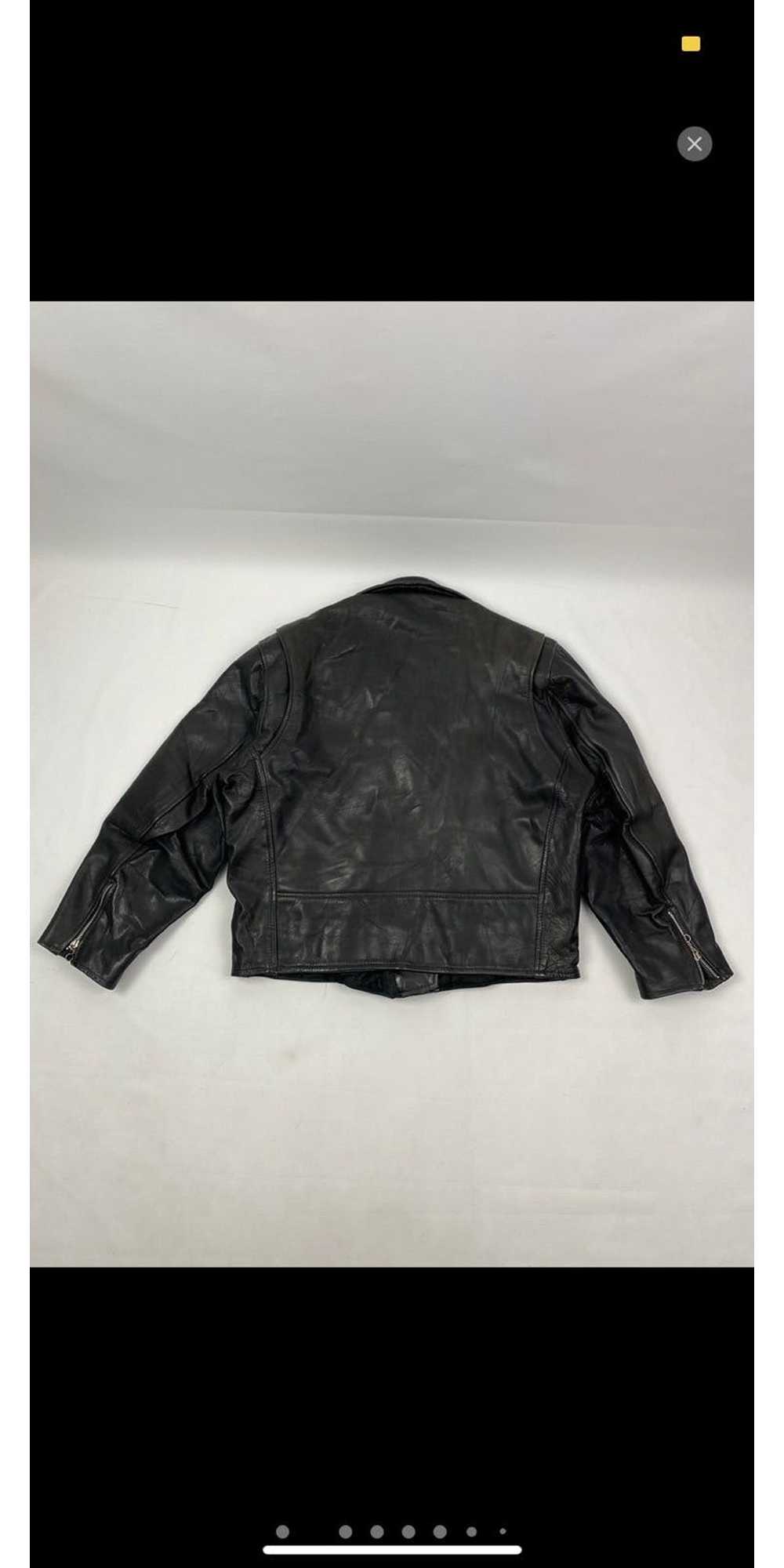 MOTO Vintage Leather Biker Jacket - image 2
