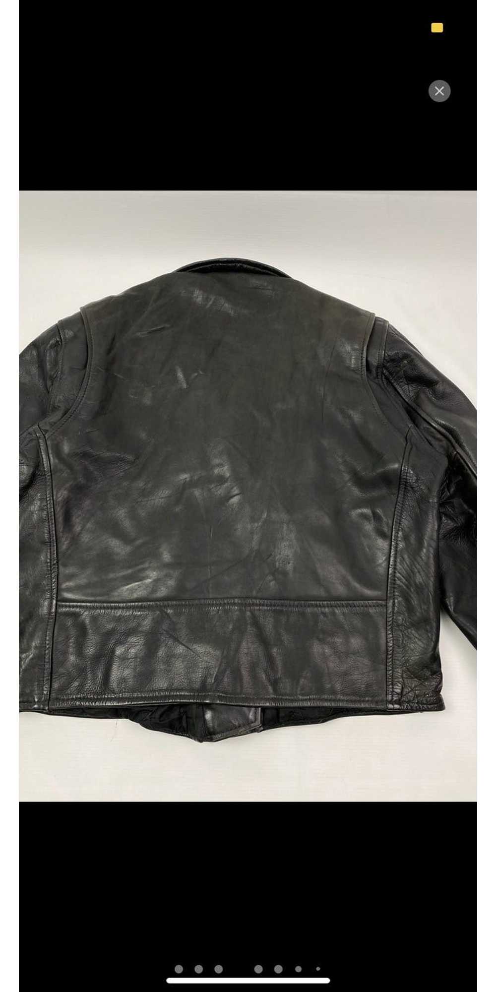 MOTO Vintage Leather Biker Jacket - image 4