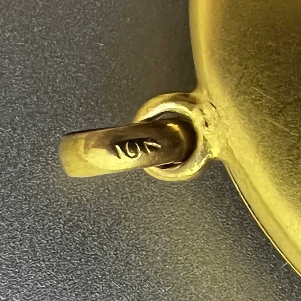 10k Gold & Old Cut Diamond Victorian Chimera Lock… - image 4