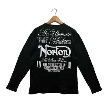 Norton × Vintage Norton Embroidered Big Logo Shirt - image 1