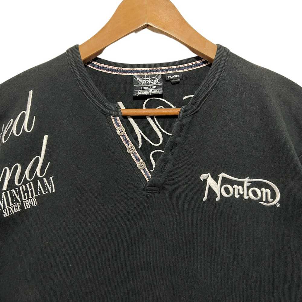Norton × Vintage Norton Embroidered Big Logo Shirt - image 4