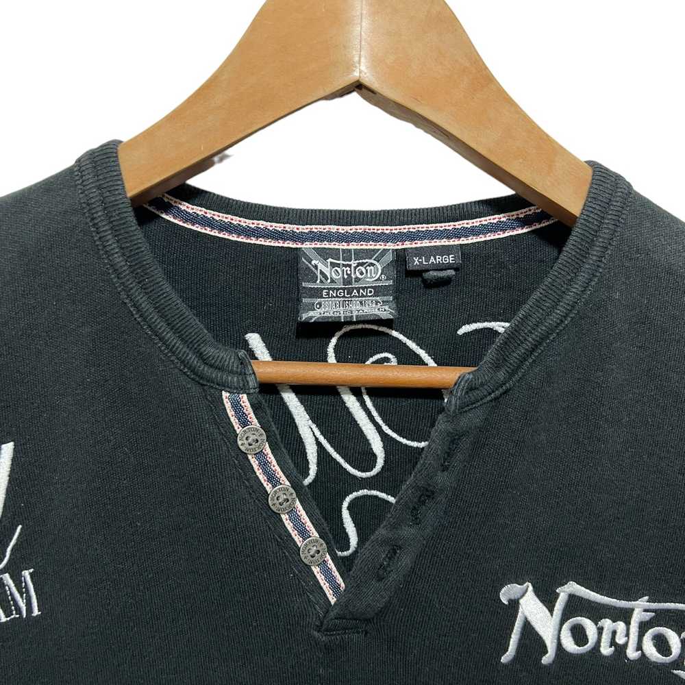 Norton × Vintage Norton Embroidered Big Logo Shirt - image 5