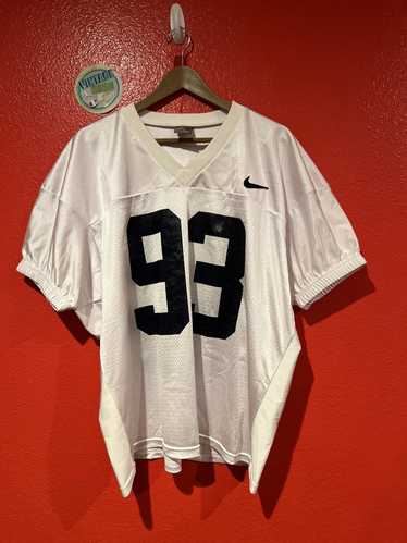 Vintage Penn State University White Football Jersey Nike Adult 