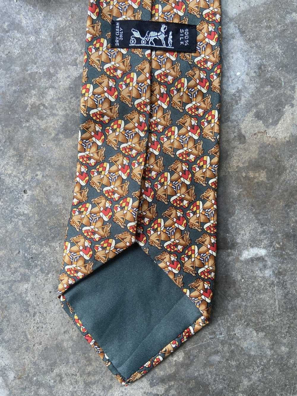 Hermes × Luxury Hermes Paris 7661 TA Silk Neck Tie - image 3