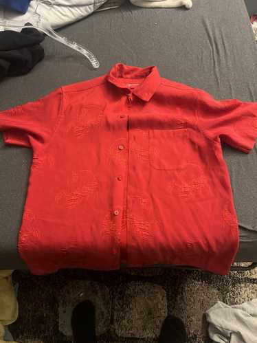 Supreme Scorpion Jacquard S/S Shirt Red