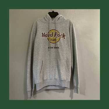 Hard Rock Cafe Sweater Womens XXL 2XL Gray Green Hoodie Tampa Florida Ladies