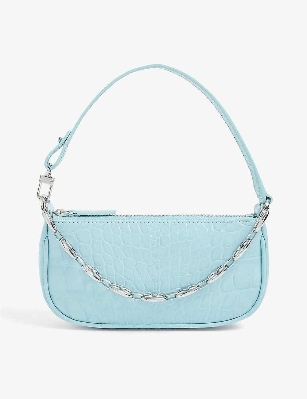 By Far BY FAR Mini Rachel crocodile-embossed leat… - image 1