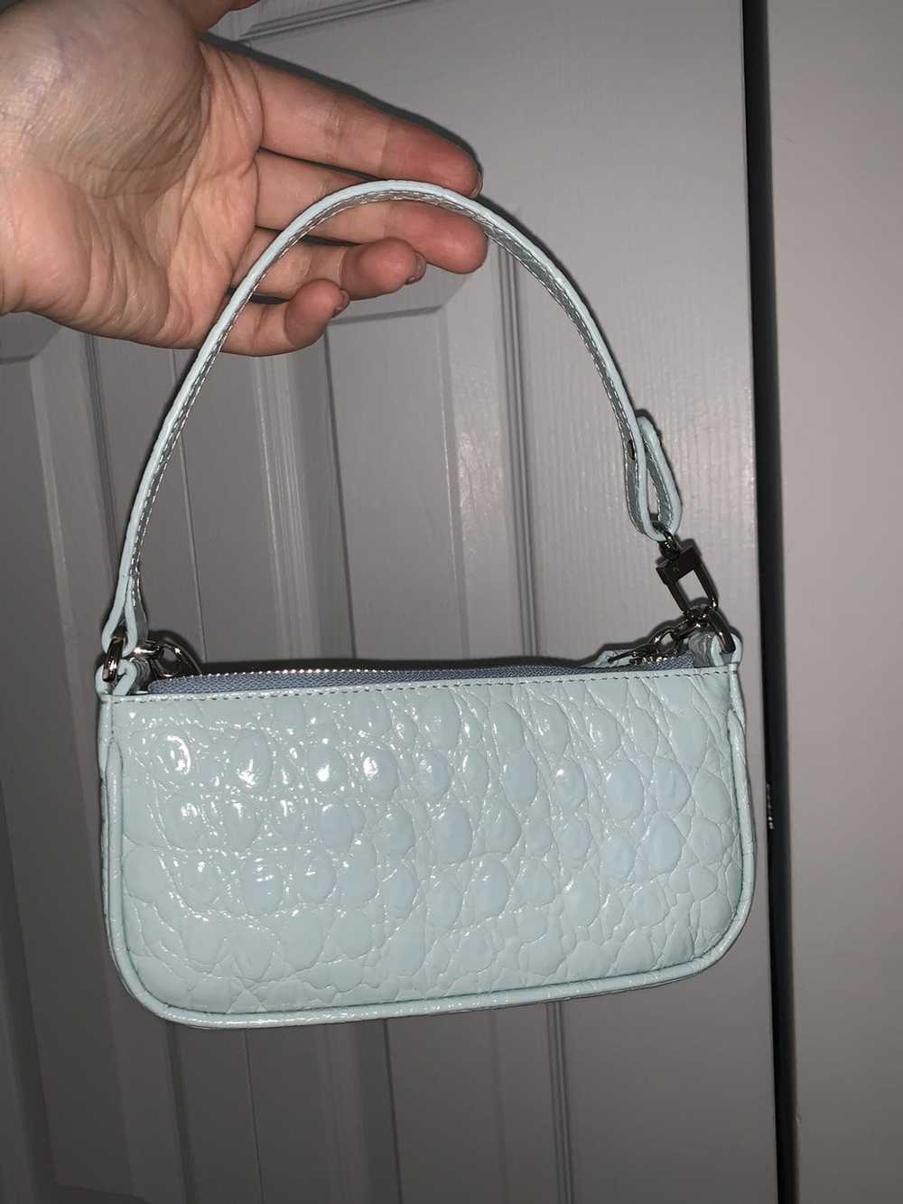 By Far BY FAR Mini Rachel crocodile-embossed leat… - image 6