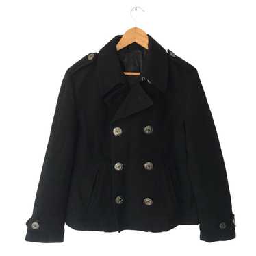 ジャケット・アウター 00s PPFM assymetrical wool coat Y2K punk PPFM Wool jacket double colar PPFM - Gem