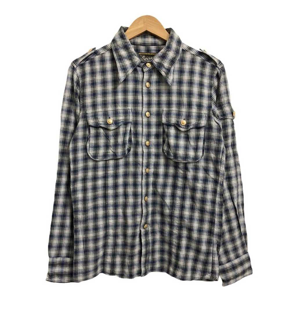 Beams Plus Rare Beams Military checked fashion sh… - image 1