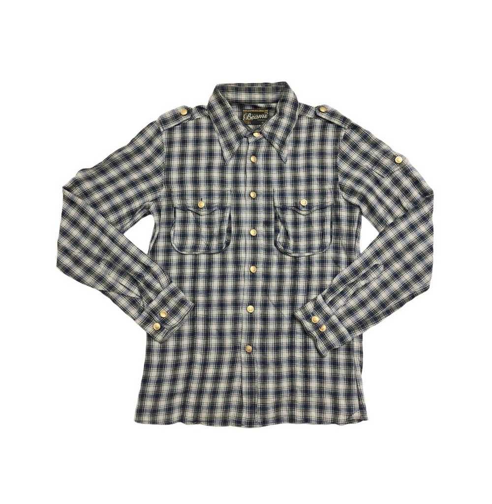 Beams Plus Rare Beams Military checked fashion sh… - image 3