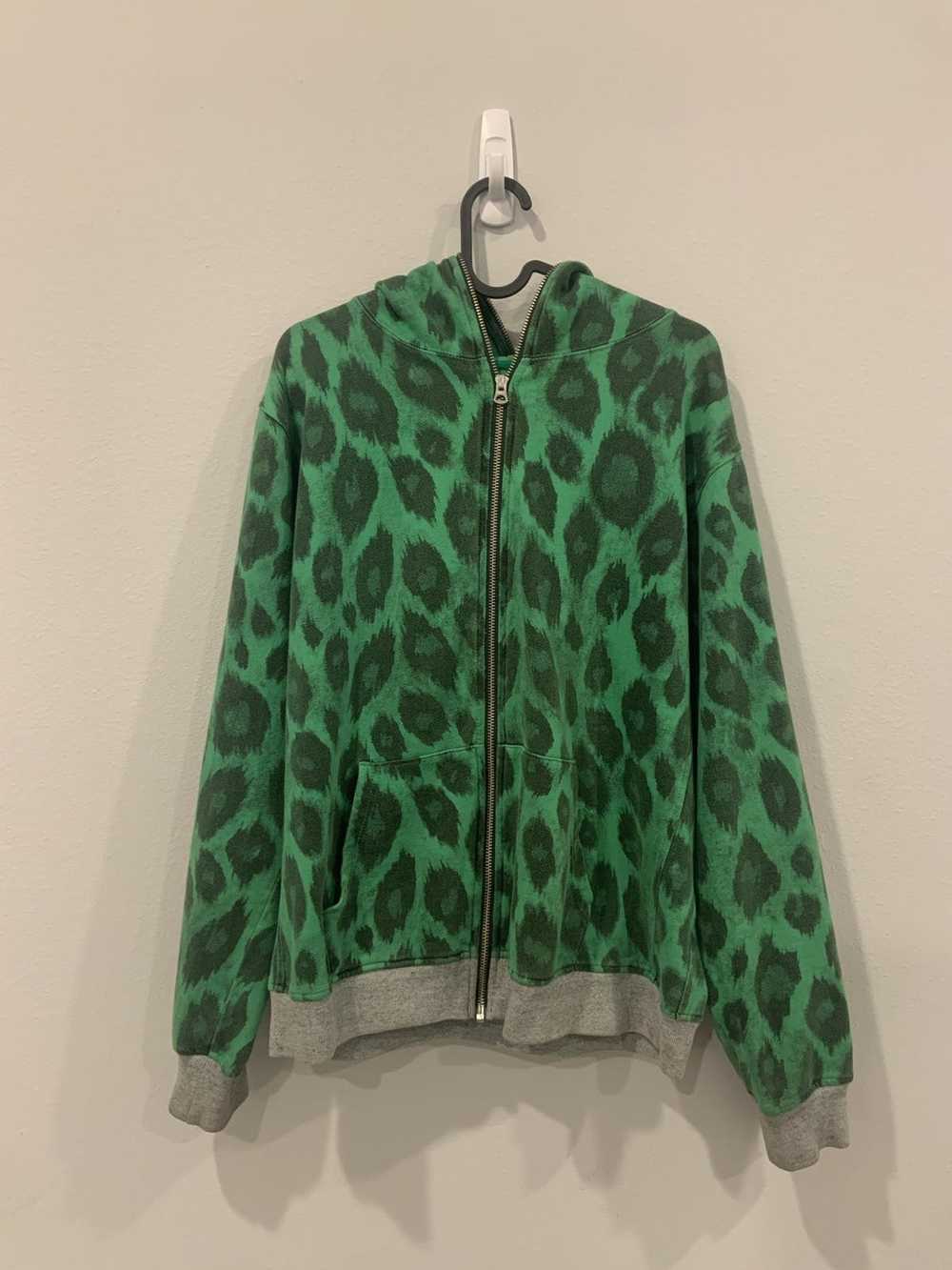 Sasquatchfabrix Leopard Full Zip Up Hoodie - image 2