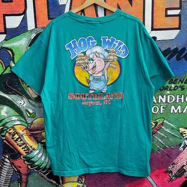 Streetwear Y2K Hog Wild BBQ Tee Size Large - image 1