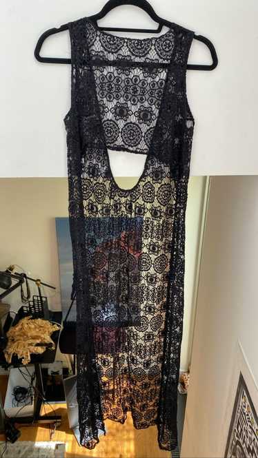 Custom CUSTOM Crochet Maxi Dress ⊛ BLACK ⊛ Like Ne