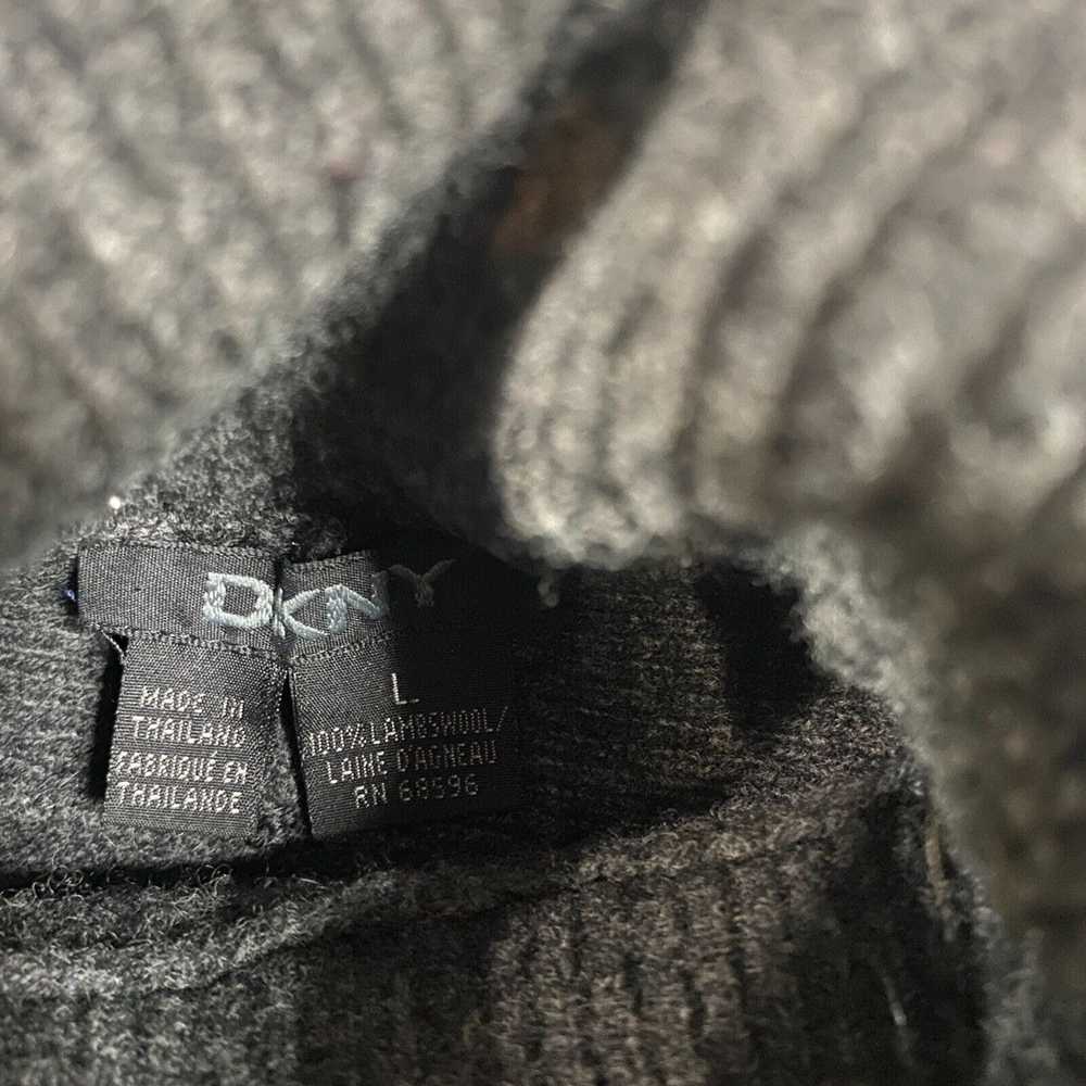 DKNY DKNY Men's Turtleneck Sweater L Gray Solid L… - image 6
