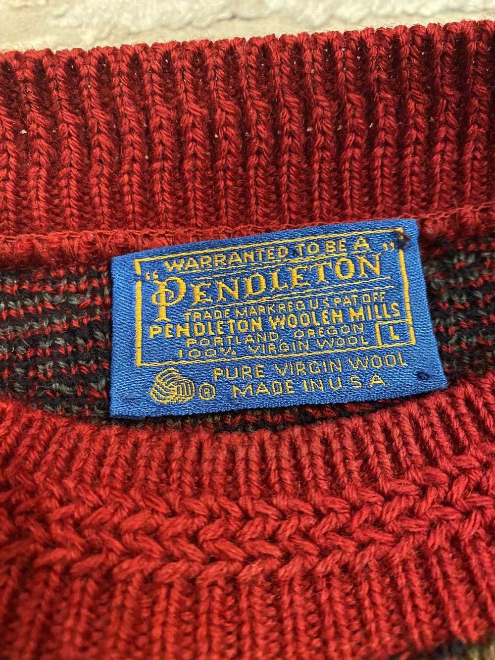 Pendleton Pendleton Unique Pattern Virgin Wool Sw… - image 3