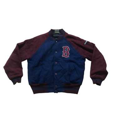 BOSTON RED SOX ALL SEWN "NIKE AUTHENTIC" RED VARSITY JACKET  WOMAN'S SM. NEW $80