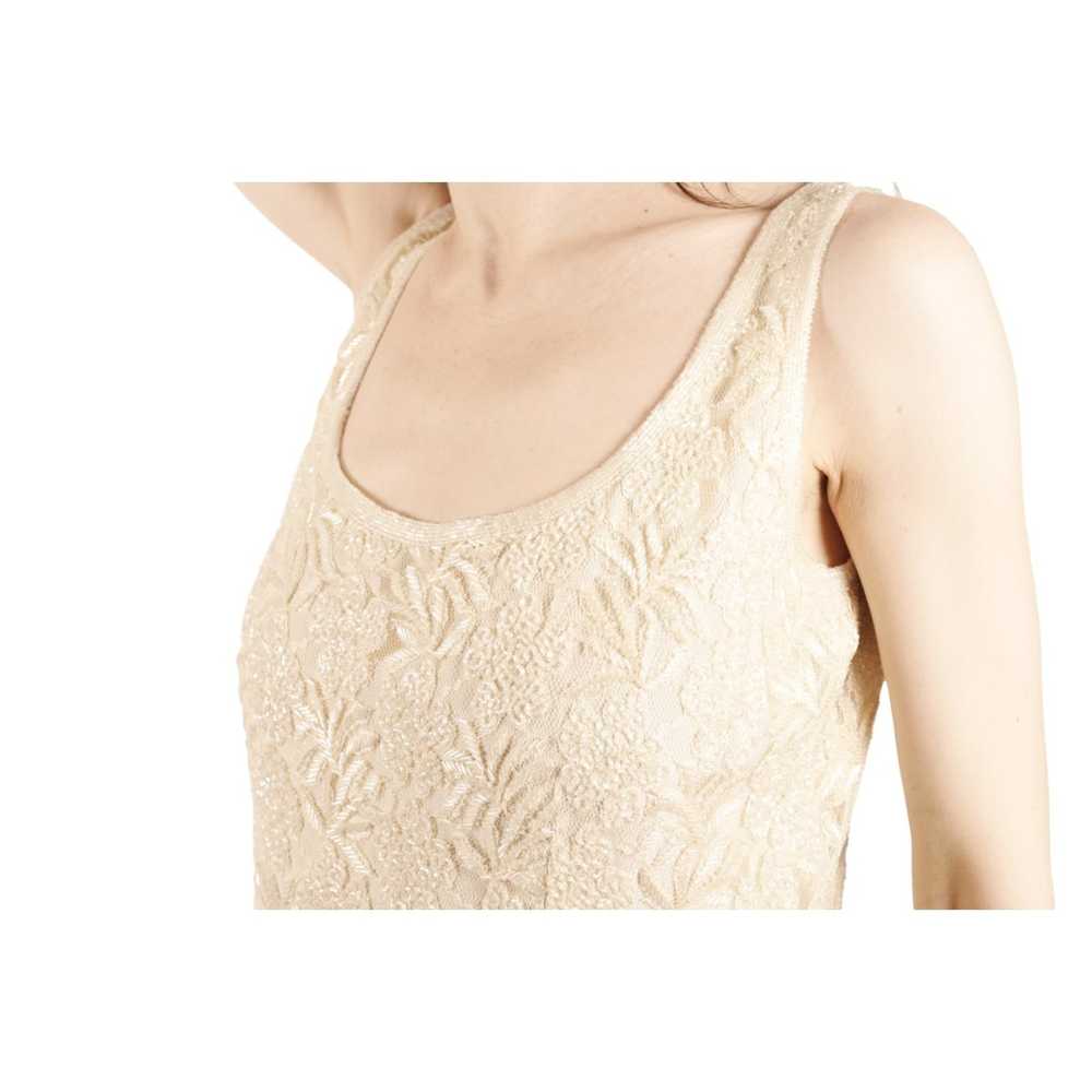 Vintage Beaded Sequin Camisole Nightline Ivory Li… - image 7