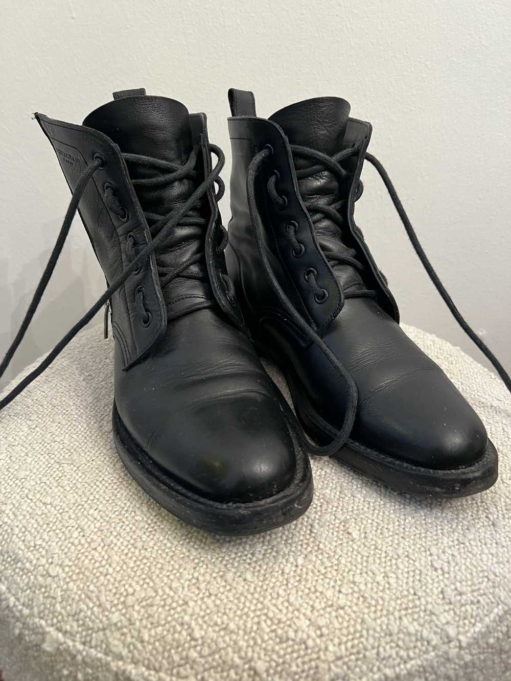 Saint Laurent Paris Ranger Sidezip Combat Boots - Gem