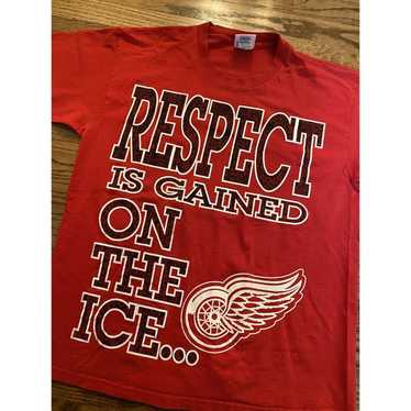 Vintage Vintage Detroit Red Wings Respect is Gain… - image 1