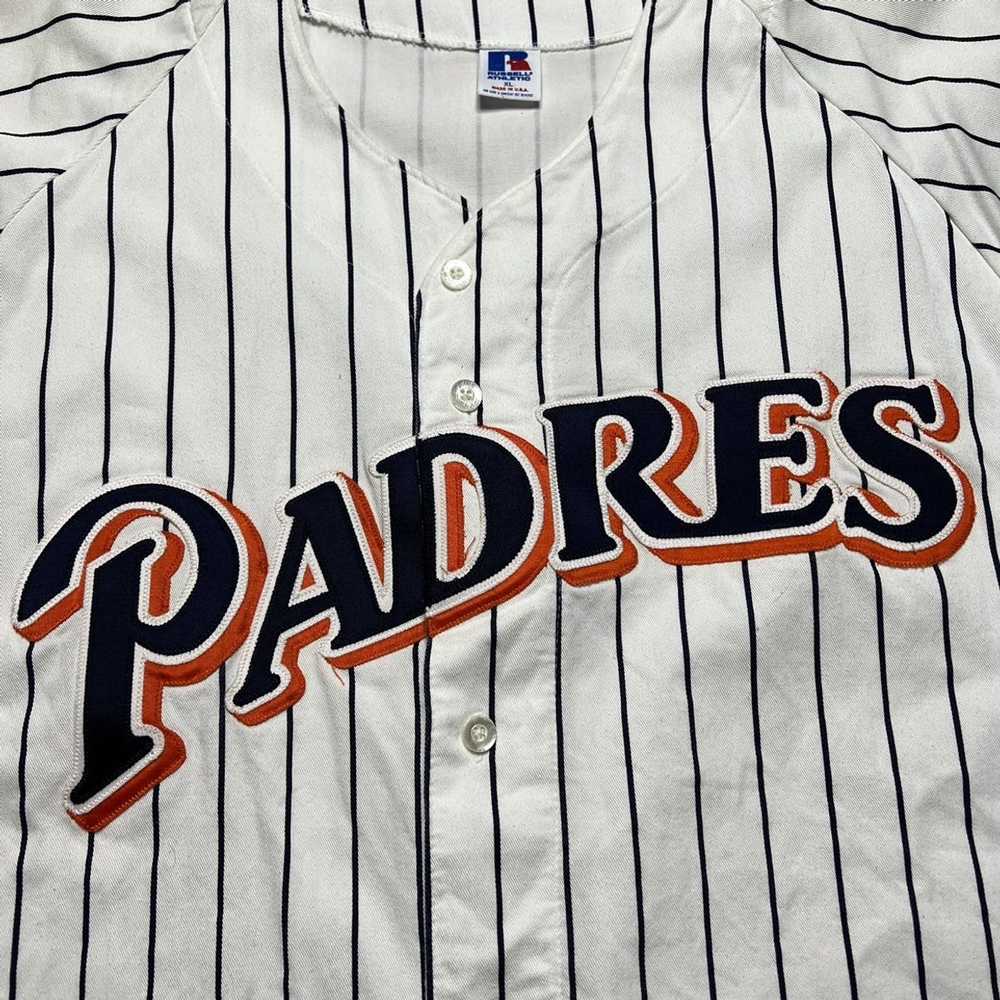 Vintage San Diego Padres Jersey Russell Athletic White Size XXL