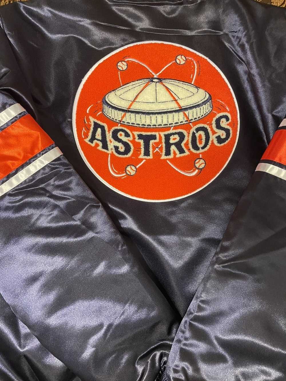 Special Script Heavyweight Satin Jacket Houston Astros