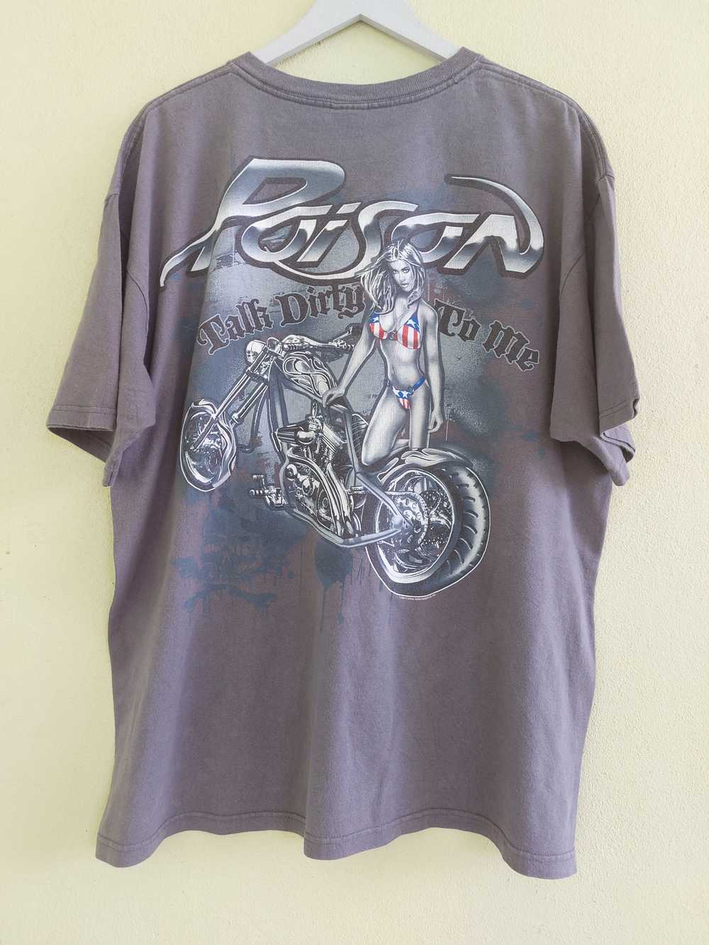 Band Tees × Rock T Shirt Vtg 2000 POISON rock tee… - image 1