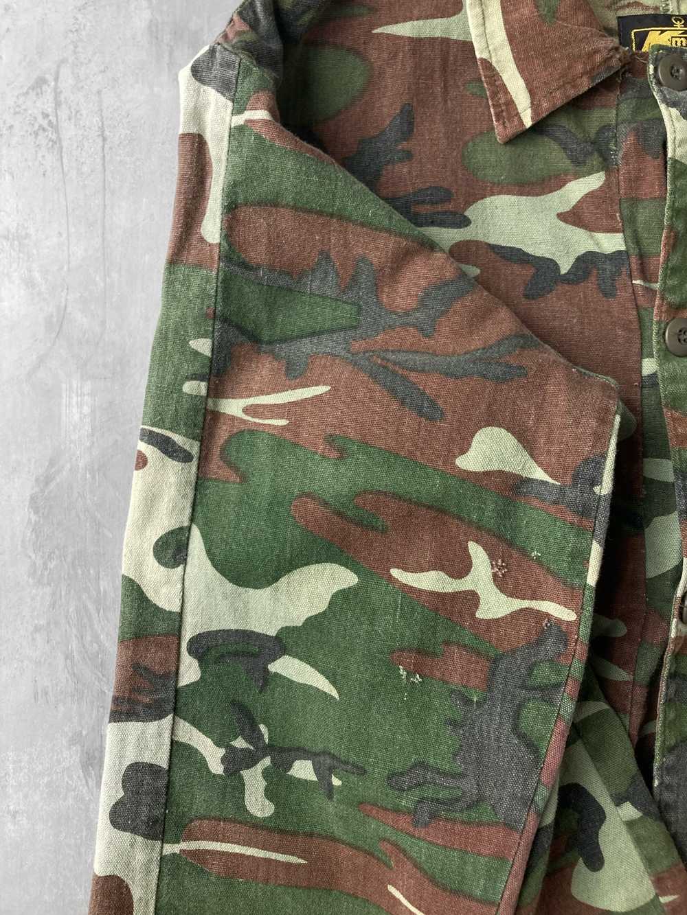 Camouflage Fatigue Shirt Jacket 80's - XL Boxy - image 4