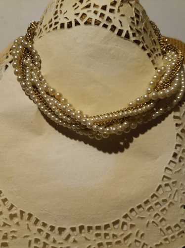 Designer Pearllite bead necklace