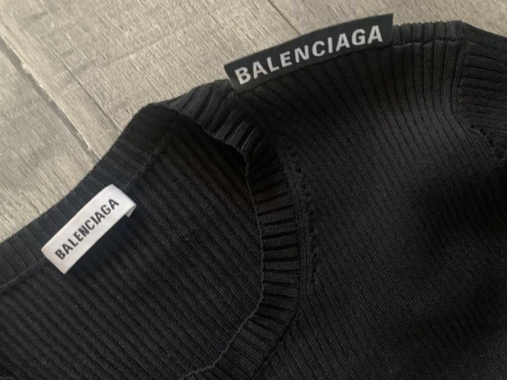 Balenciaga Balenciaga ribbed long sleeve - image 3