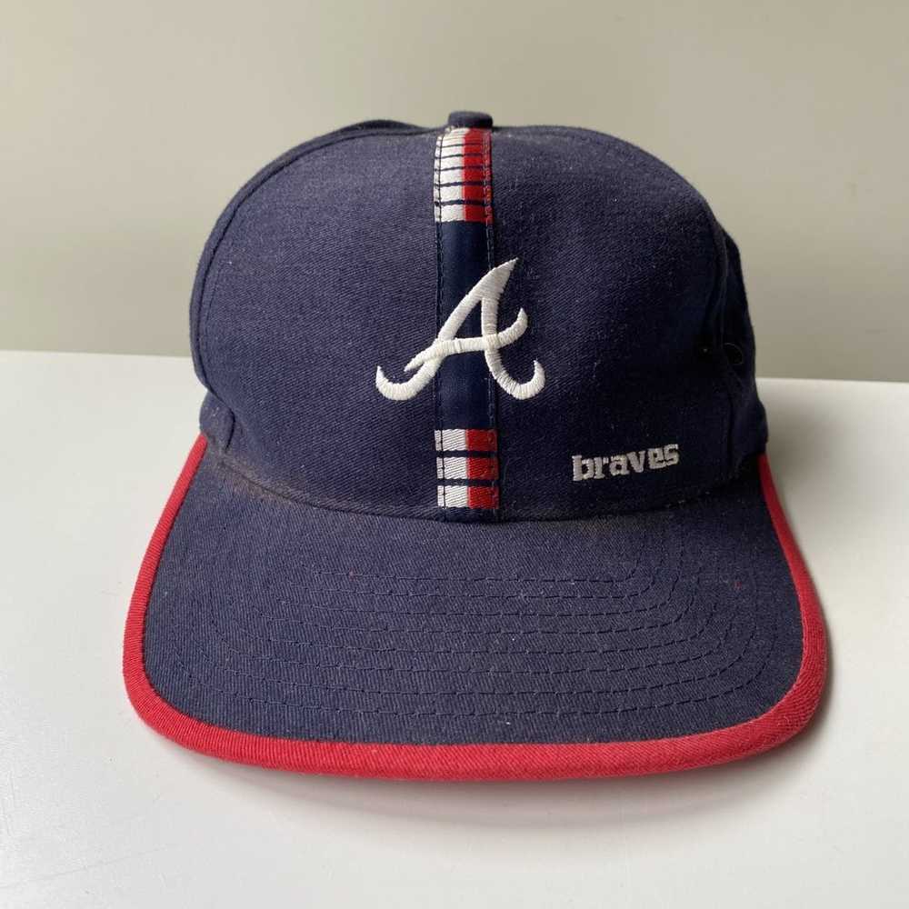 RARE vintage 1996 World Series MLB Atlanta Braves Logo 7 Snapback Hat