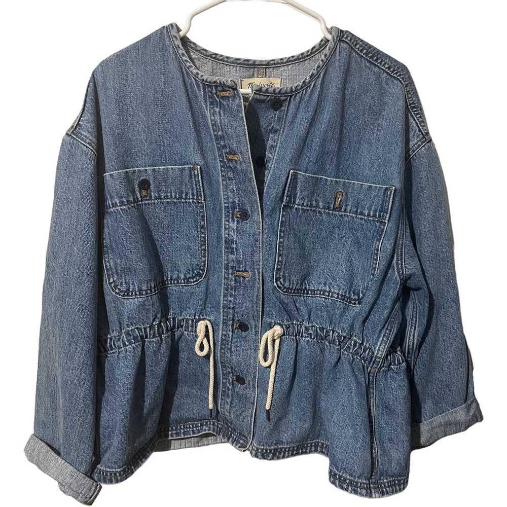 Madewell Madewell Denim Jean Jacket w/Drawstring … - image 2