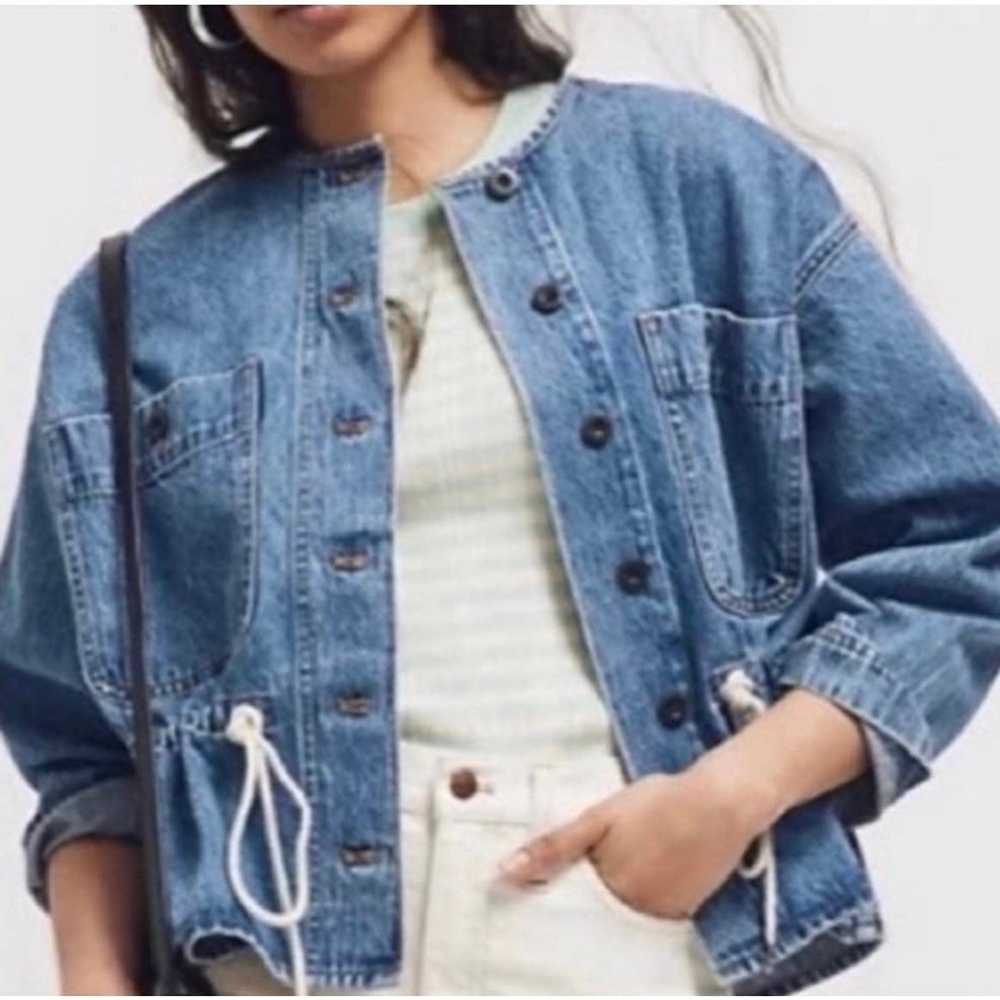 Madewell Madewell Denim Jean Jacket w/Drawstring … - image 9