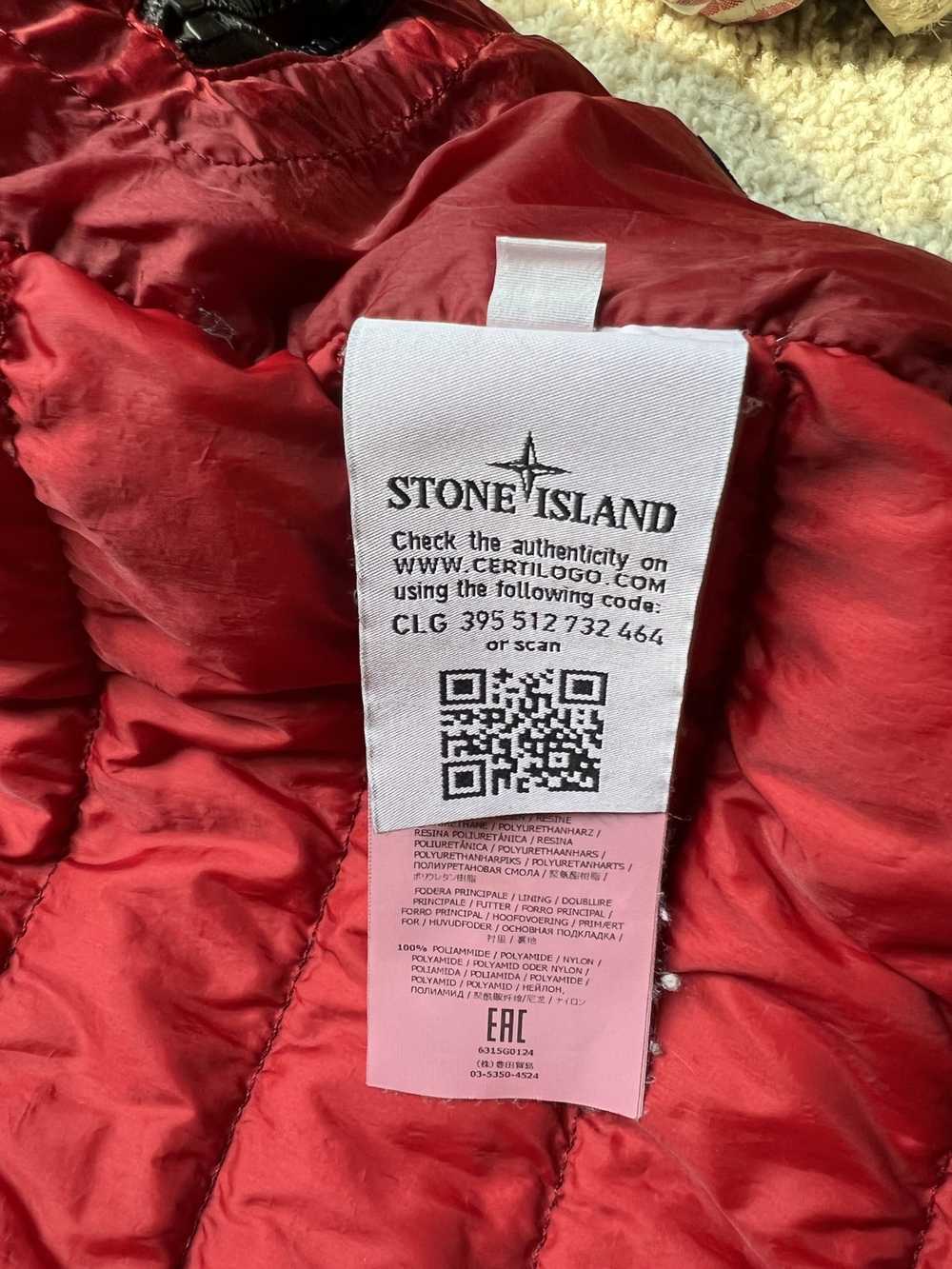 Stone Island Garment Dyed Down Vest size L Red - image 3