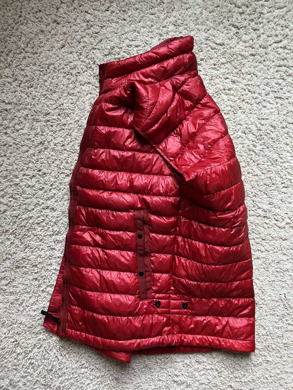 Stone Island Garment Dyed Down Vest size L Red - image 4