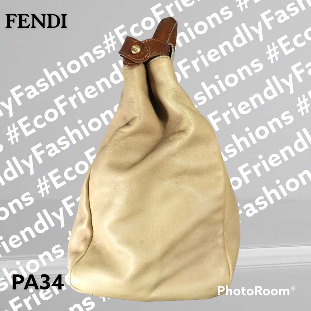 Fendi FENDI Vitello Saddle Leather Large Turnlock… - image 4