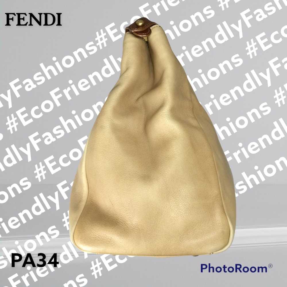 Fendi FENDI Vitello Saddle Leather Large Turnlock… - image 5