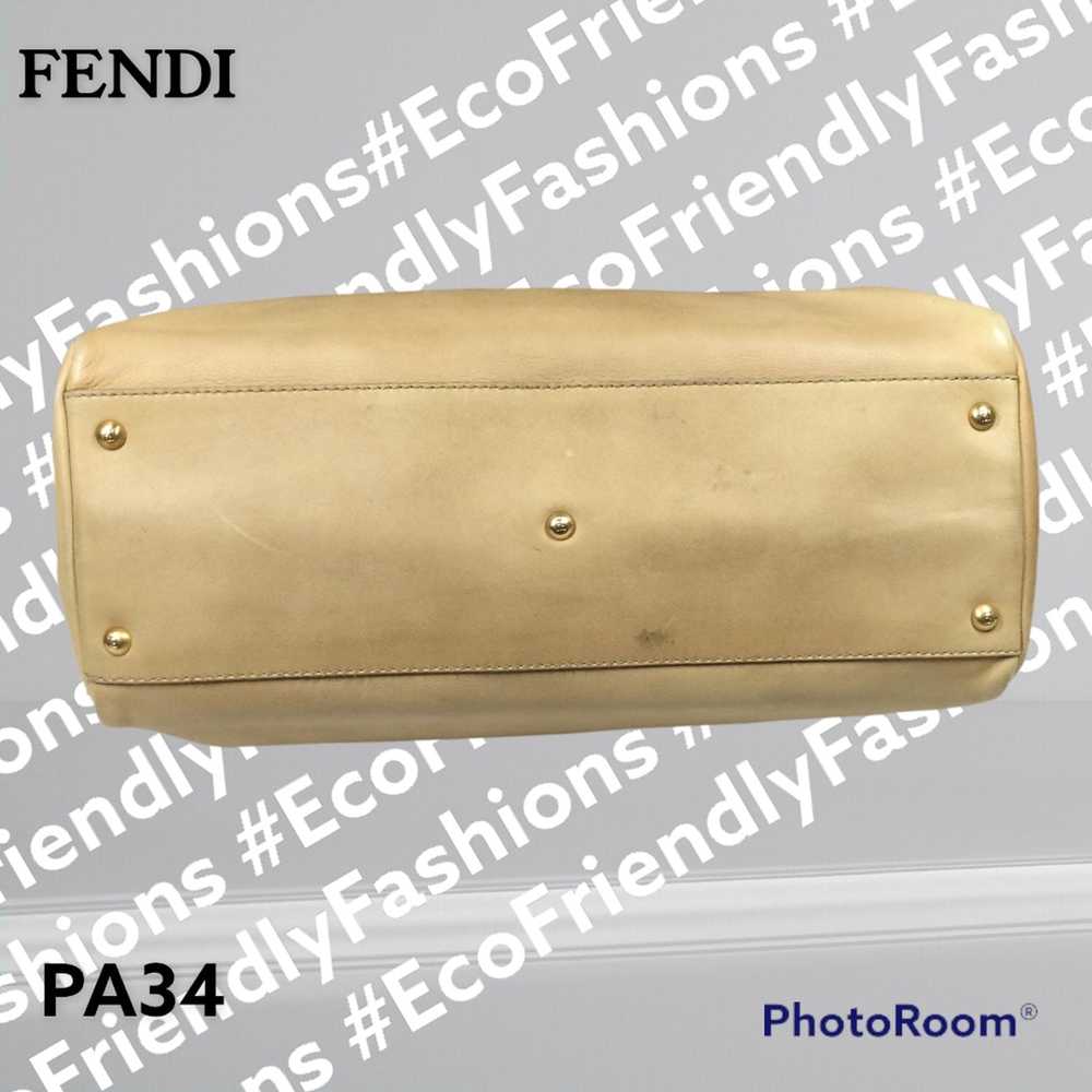 Fendi FENDI Vitello Saddle Leather Large Turnlock… - image 6