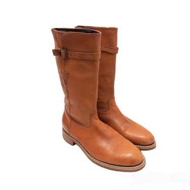 Vintage Dingo Brown Cognac Leather Insulted Boots 