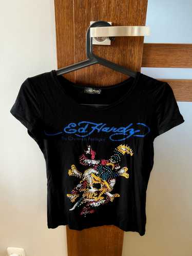 Ed Hardy Vintage Ed Hardy Spellout Logo Skull Crys