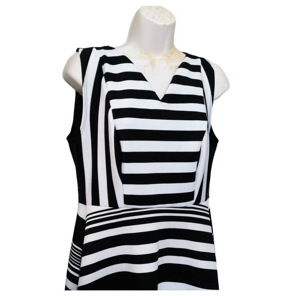 Other Torrid Dress Size 0 L 12 Black White Horizo… - image 2