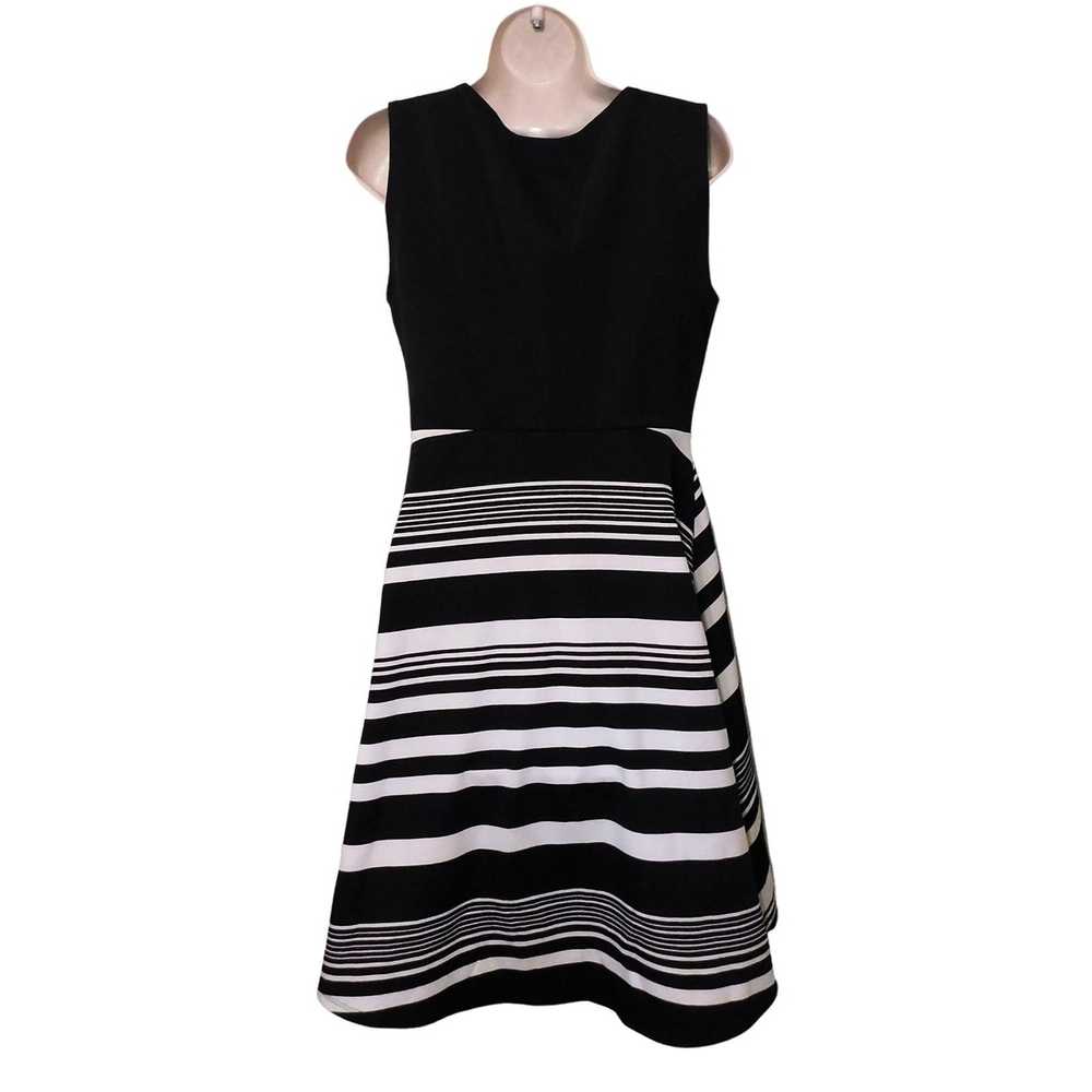 Other Torrid Dress Size 0 L 12 Black White Horizo… - image 3