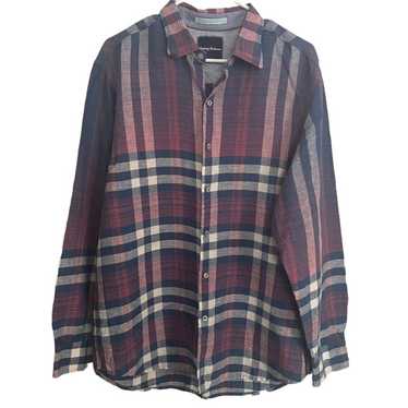 Tommy Bahama Tommy Bahama Ombré Plaid Linen Blend… - image 1