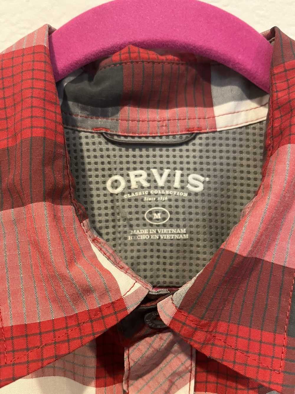 Orvis ORVIS Short Sleeve Polyester Nylon Button U… - image 2