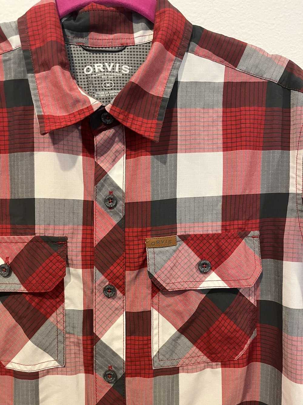 Orvis ORVIS Short Sleeve Polyester Nylon Button U… - image 3